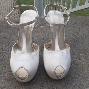 White Giuseppe zanotti heels